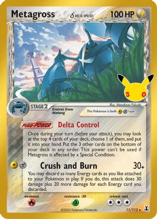 Metagross (Delta Species) 011  - Holofoil ME 30th Celebration Classic Collection - Classic Collection