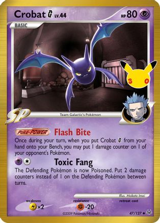 Crobat G 047  - Holofoil ME 30th Celebration Classic Collection - Classic Collection