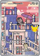 Galarian Meowth 141/128  - Holofoil ME 30th Celebration - Illustration Rare