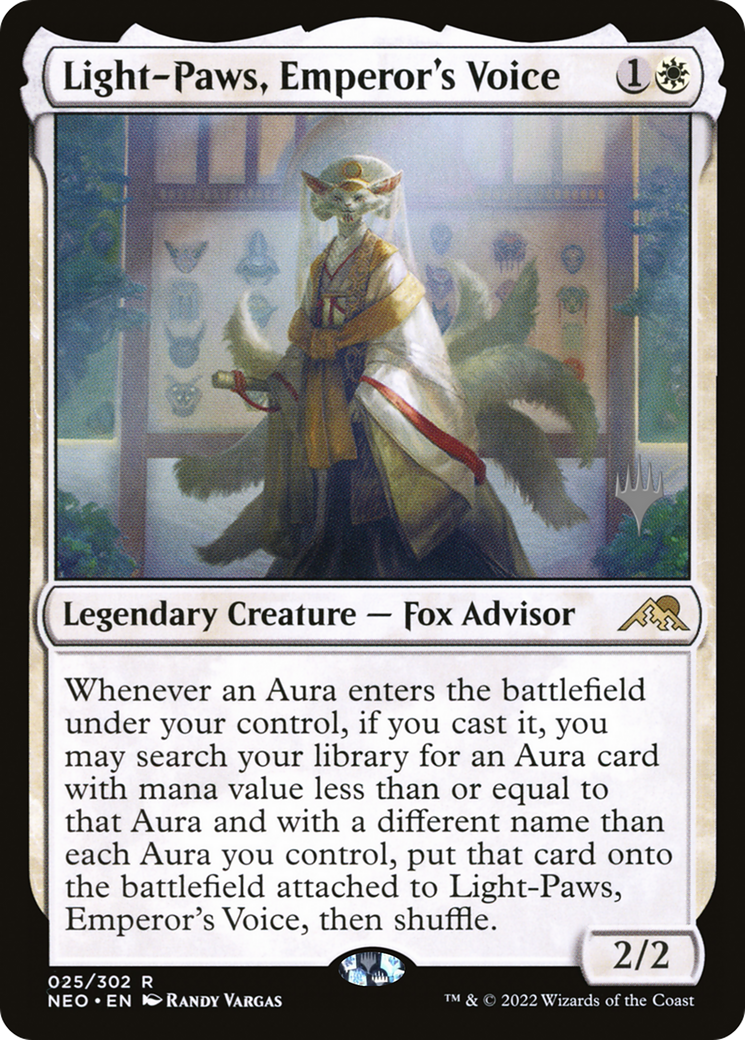 Light-Paws, Emperor's Voice (PPNEO-25P) - Kamigawa: Neon Dynasty Promos Foil