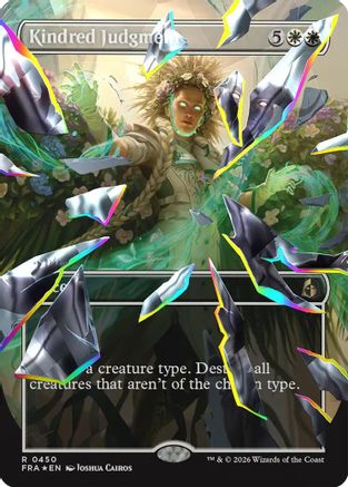 Kindred Judgment (Borderless) (Facet Foil) (FRA-450) - Reality Fracture Foil
