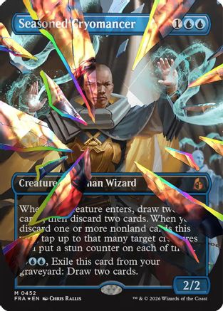 Seasoned Cryomancer (Borderless) (Fcet Foil) (0452) (FRA-452) - Reality Fracture Foil