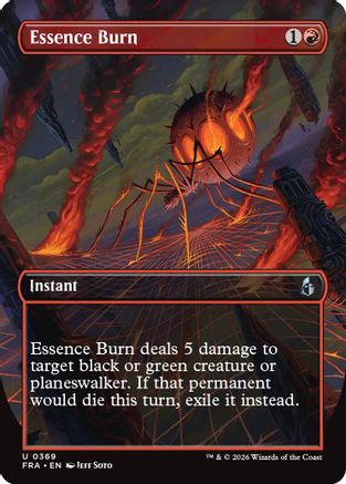 Essence Burn (Borderless) (FRA-369) - Reality Fracture Foil
