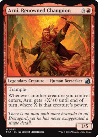 Arni, Renowned Champion (FRA-243) - Reality Fracture