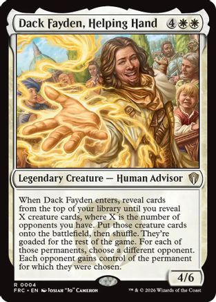 Dack Fayden, Helping Hand (-004) - Commander: Reality Fracture