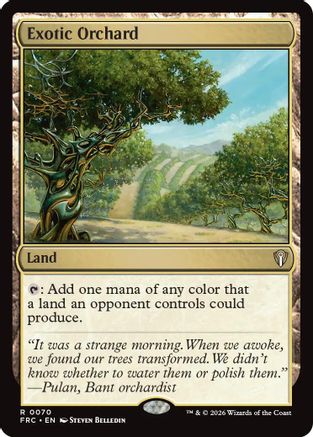 Exotic Orchard (-070) - Commander: Reality Fracture