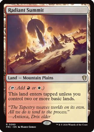 Radiant Summit (-080) - Commander: Reality Fracture