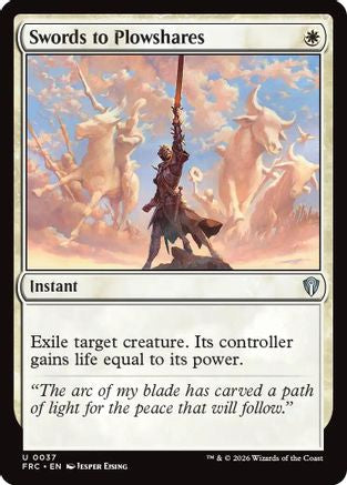 Swords to Plowshares (-037) - Commander: Reality Fracture