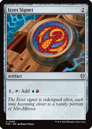 Izzet Signet (-058) - Commander: Reality Fracture