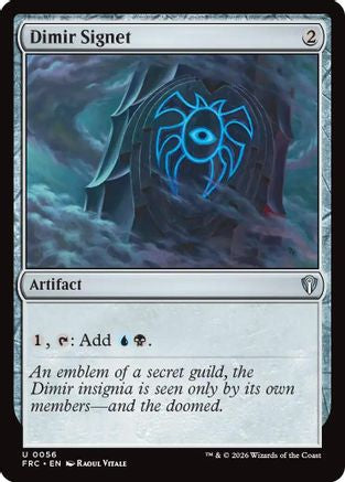 Dimir Signet (-056) - Commander: Reality Fracture