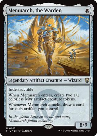 Memnarch, the Warden (-015) - Commander: Reality Fracture