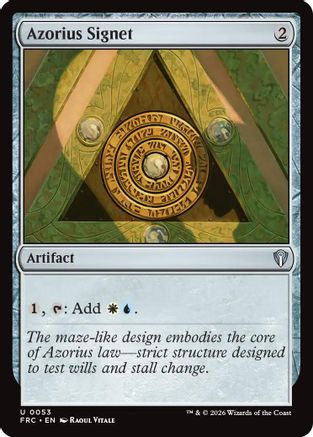 Azorius Signet (-053) - Commander: Reality Fracture