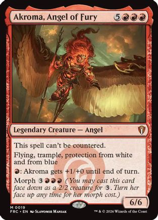 Akroma, Angel of Fury (-019) - Commander: Reality Fracture