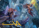 Garruk, Veiled Butcher // Garruk, Curse Breaker Art Card (Gold-Stamped Signature) (ASFRA-032) - Art Series: Reality Fracture