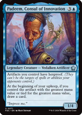 Padeem, Consul of Innovation (FDC-071) - Commander: Foundations