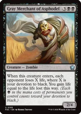 Gray Merchant of Asphodel (FDC-105) - Commander: Foundations