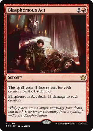 Blasphemous Act (FDC-140) - Commander: Foundations