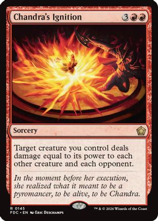 Chandra's Ignition (FDC-145) - Commander: Foundations