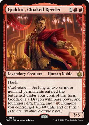 Goddric, Cloaked Reveler (FDC-158) - Commander: Foundations