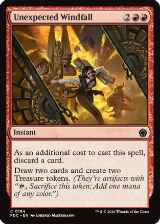 Unexpected Windfall (FDC-184) - Commander: Foundations