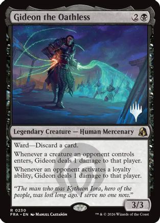 Gideon the Oathless (PPFRA-230) - Promo Pack: Reality Fracture Foil