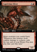 Capricious Sliver (CMM-765) - Commander Masters: (Extended Art) Foil