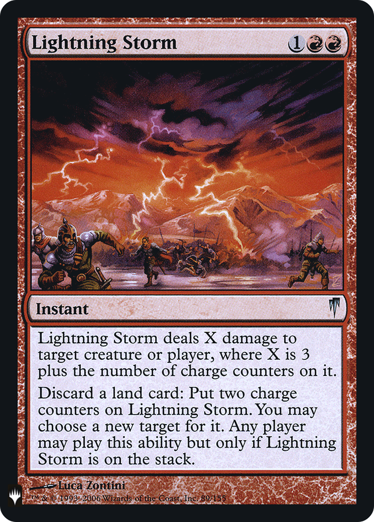 Lightning Storm (LIST-CSP-89) - The List Foil