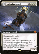 Enduring Angel // Angelic Enforcer (MID-327) - Innistrad: Midnight Hunt: (Extended Art, Double Faced Transform) Foil