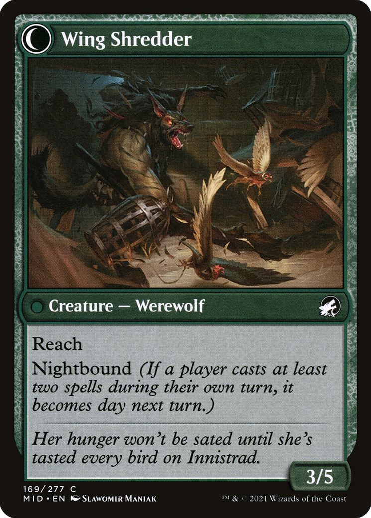 Bird Admirer // Wing Shredder (MID-169) - Innistrad: Midnight Hunt: (Double Faced Transform)