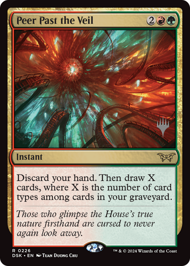 Peer Past the Veil (PPDSK-226) - Duskmourn: House of Horror Promos
