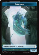 Illusion // Jace Double-Sided Token (FRA-4 // 5) - Reality Fracture Foil