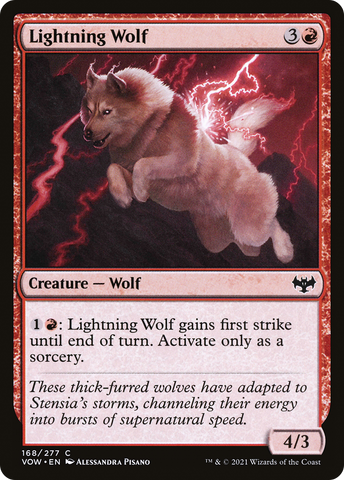 Lightning Wolf (VOW-168) - Innistrad: Crimson Vow