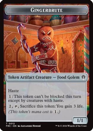 Gingerbrute // Map Double-Sided Token (FRC-12 // 14) - Commander: Reality Fracture Foil
