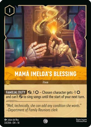 Mama Imelda's Blessing (33/204) - Hyperia City Cold Foil