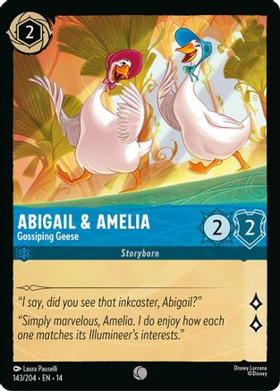 Abigail & Amelia - Gossiping Geese (143/204) - Hyperia City Cold Foil
