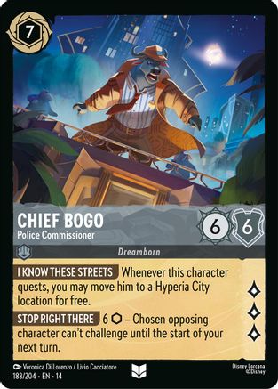 Chief Bogo - Police Commissioner (183/204) - Hyperia City Cold Foil