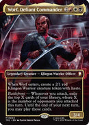 Worf, Defiant Commander (Borderless) (TRC-004) - Commander: Star Trek