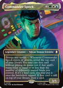 Commander Spock (Borderless) (Surge Foil) (TRC-006) - Commander: Star Trek Foil