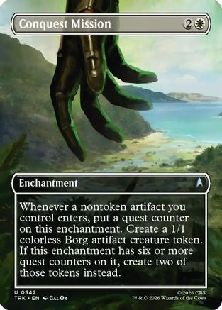 Conquest Mission (Borderless) (TRK-342) - Star Trek Foil