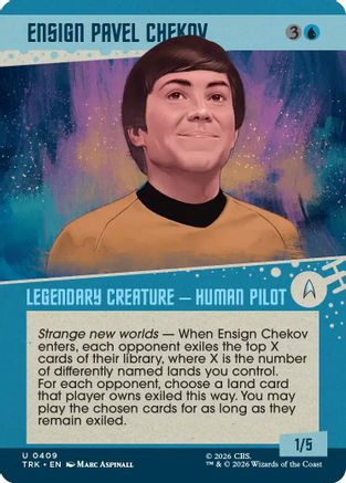 Ensign Pavel Chekov (Showcase) (TRK-409) - Star Trek Foil