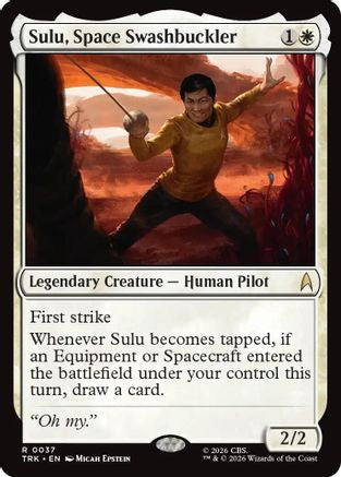 Sulu, Space Swashbuckler (TRK-037) - Star Trek Foil