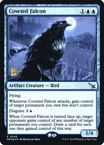 Coveted Falcon (PRE-048) - Murders at Karlov Manor Promos Foil