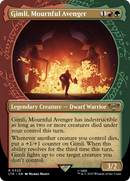 Gimli, Mournful Avenger (LTR-323) - The Lord of the Rings: Tales of Middle-earth: (Showcase) (Borderless) Foil