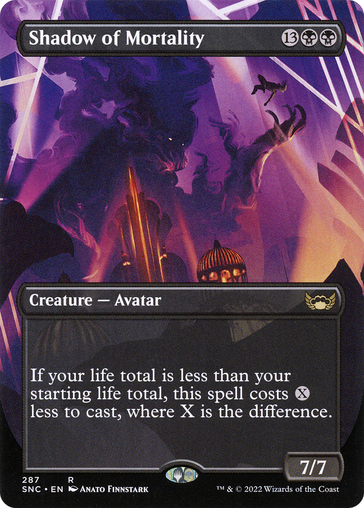 Shadow of Mortality (SNC-287) - Streets of New Capenna (Borderless) Foil