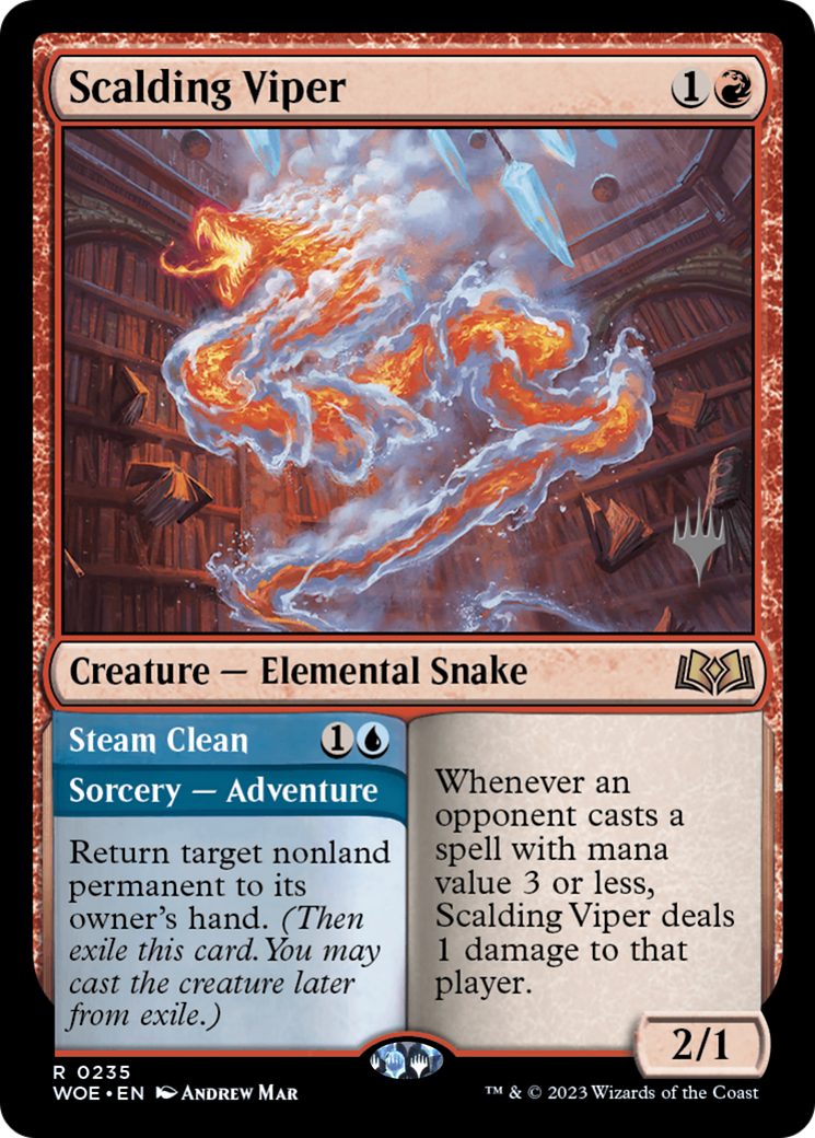 Scalding Viper // Steam Clean (PPWOE-235) - Wilds of Eldraine Promos