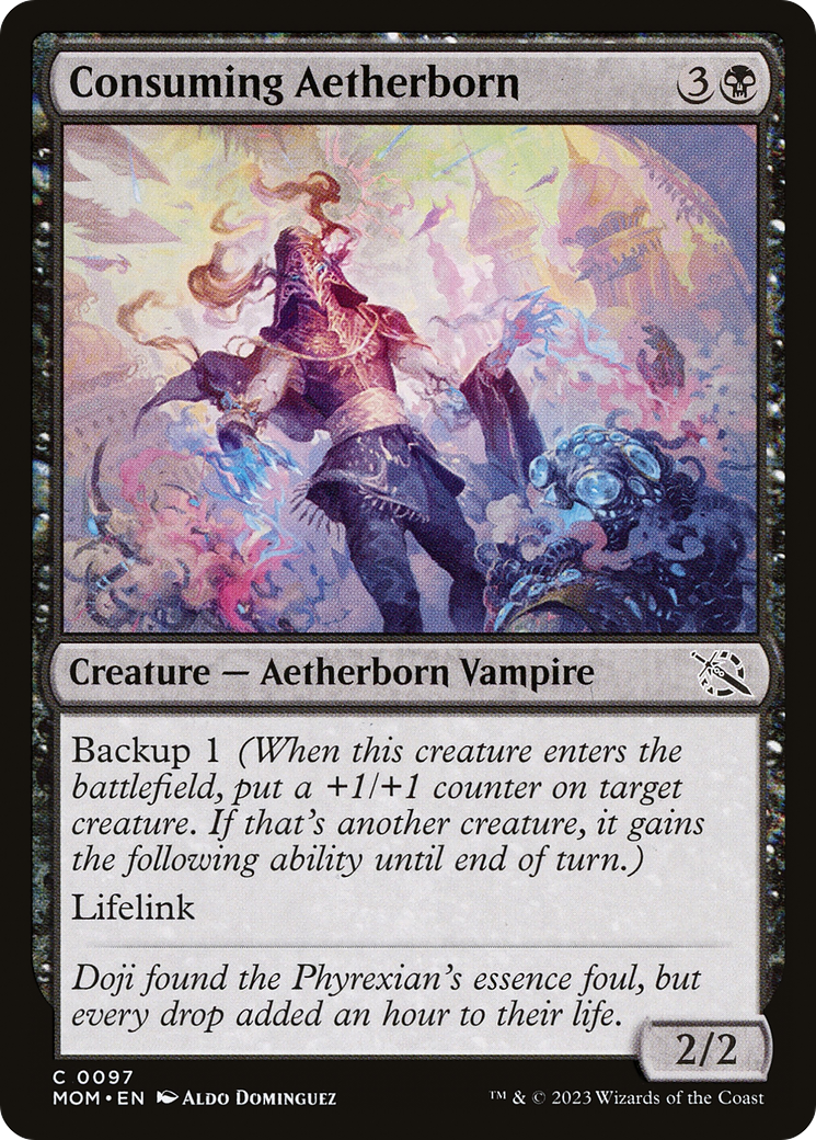 Consuming Aetherborn (MOM-097) - March of the Machine Foil