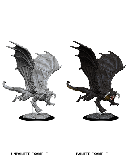 D&D Mini Young Black Dragon