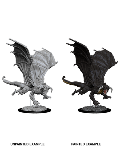 D&D Mini Young Black Dragon