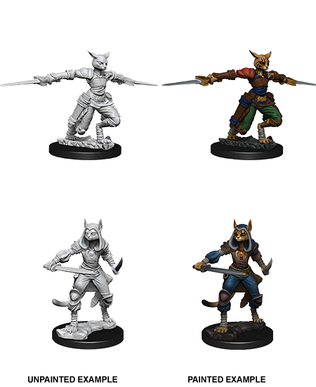 D&D Mini Female Tabaxi Rogue