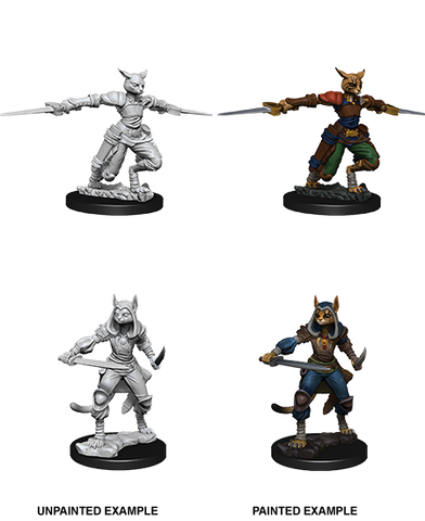 D&D Mini Female Tabaxi Rogue